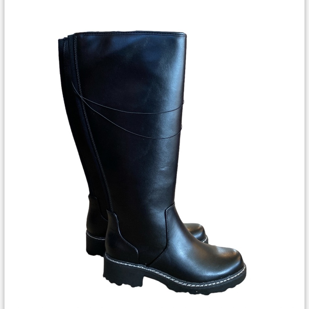 Universal Thread Sleek Black Knee-High Boots - image 7